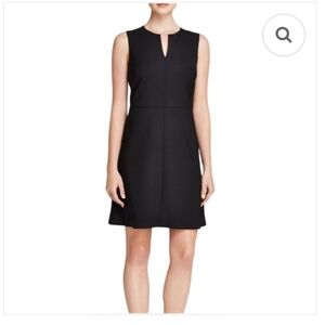 NWOT Theory $295 Miyani Wool Fit & Flare Above The Knee Dress Size 6 Black
